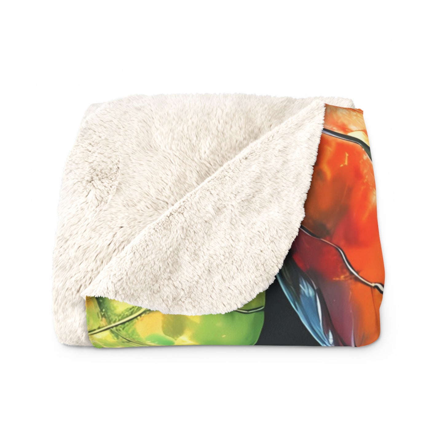 Bassin Bristlecone Brook- Banshee Fleece Blanket, Sherpa Blanket, Rainbow Blanket
