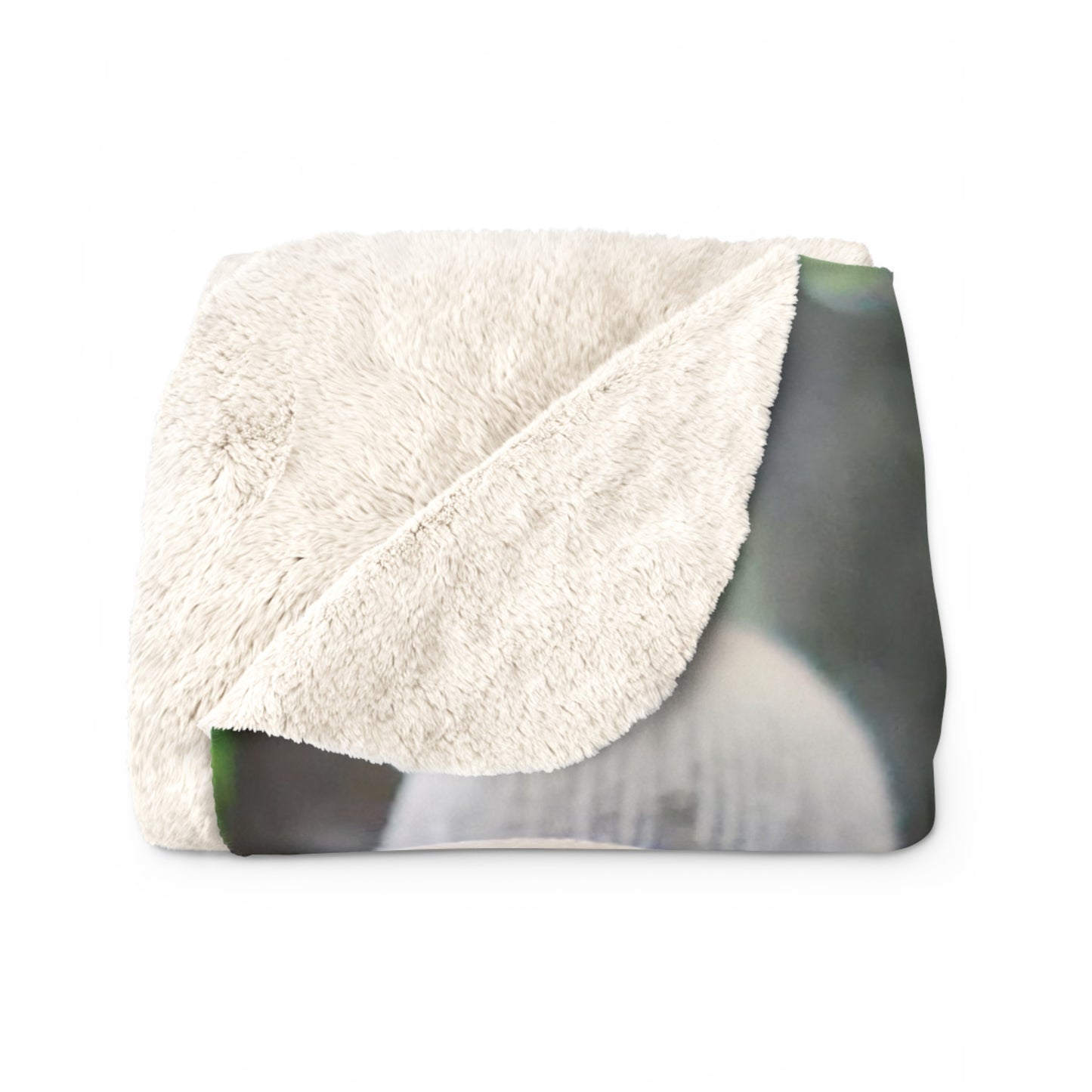 Mushroom Family Festival Blanket, Fleece Blanket, Sherpa Blanket, Rainbow Blanket