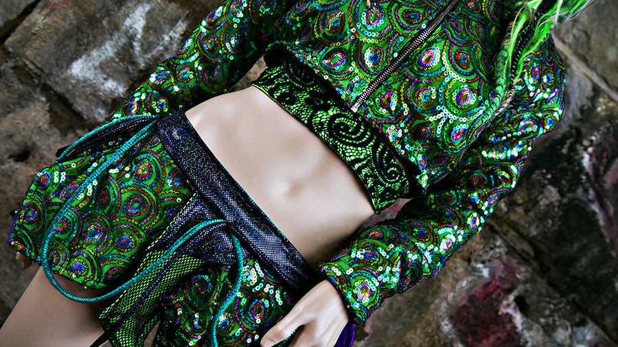 The Rainbow Fish Holographic Scale Festival Outfit