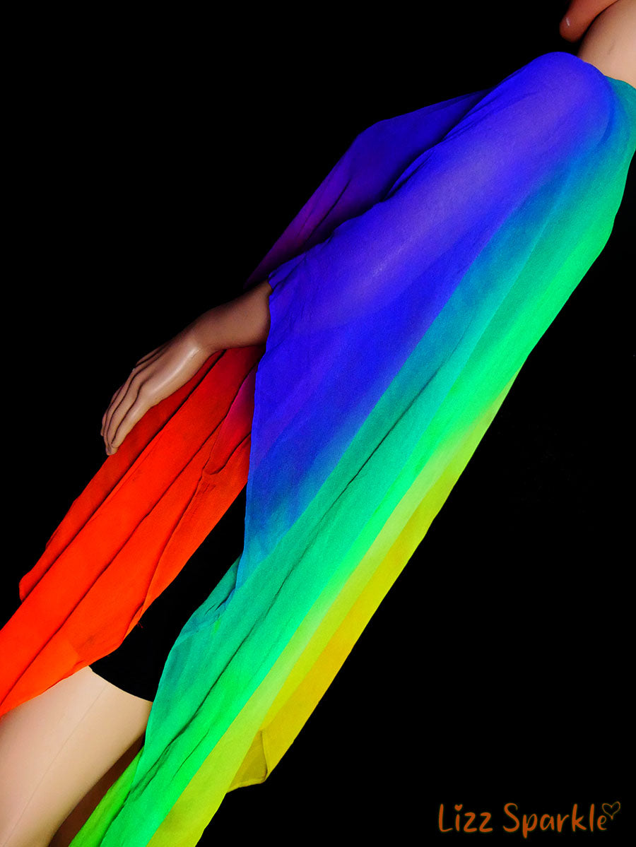 Rainbow Prismatic Silk Top