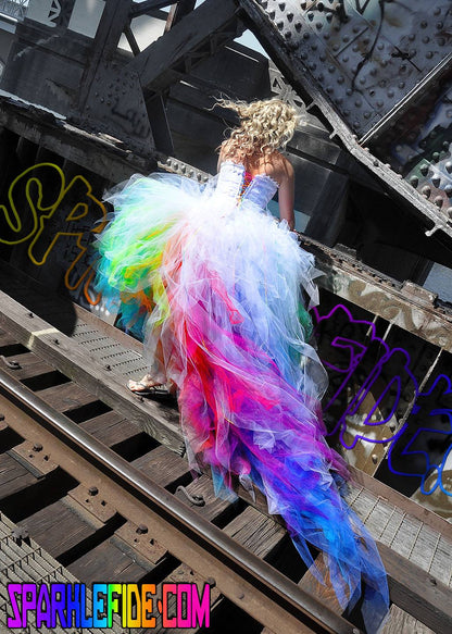 Custom Rainbow Wedding Dresses