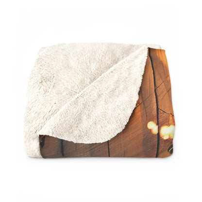 Prismadic Forest Festival Blanket, Fleece Blanket, Sherpa Blanket, Rainbow Blanket