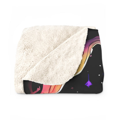 Sister Of The Rainbow Festival Blanket, Fleece Blanket, Sherpa Blanket, Rainbow Blanket