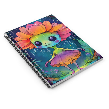 Rain Dance Rainbow Notebook, Spiral Notebook,  Vision Notebook