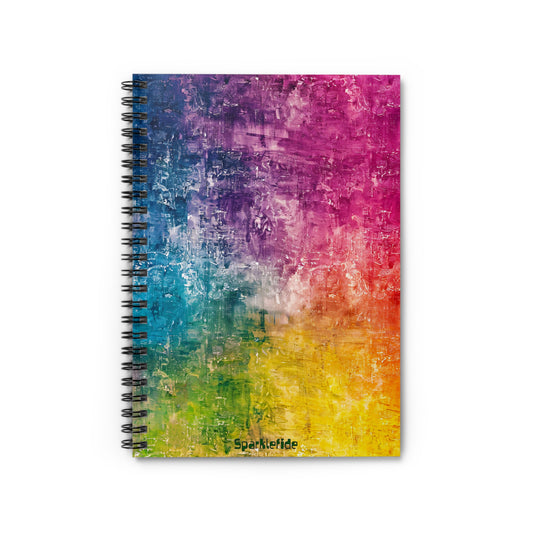 Rainbow Prism Notebook, Spiral Notebook,  Vision Notebook
