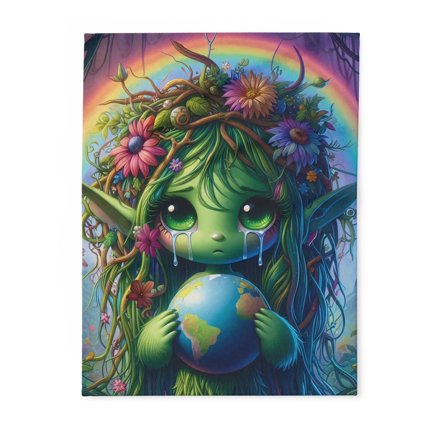 Earth Warrior Fleece Baby Blanket