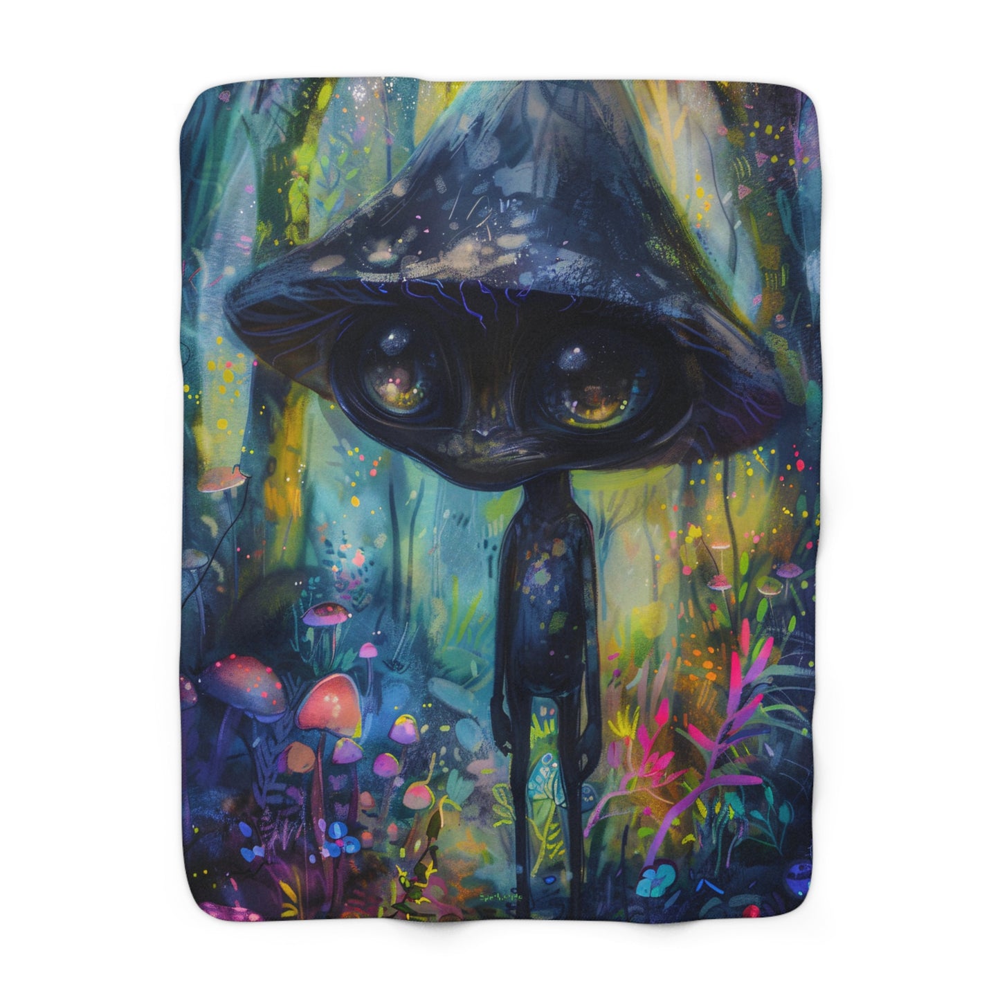 Darkle Festival Blanket, Fleece Blanket, Sherpa Blanket, Rainbow Blanket
