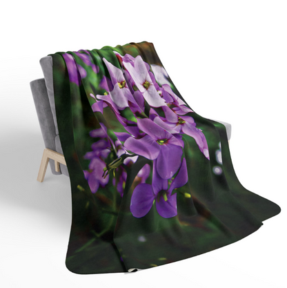 Wild Wonder Festival Blanket, Fleece Blanket, Sherpa Blanket, Rainbow Blanket