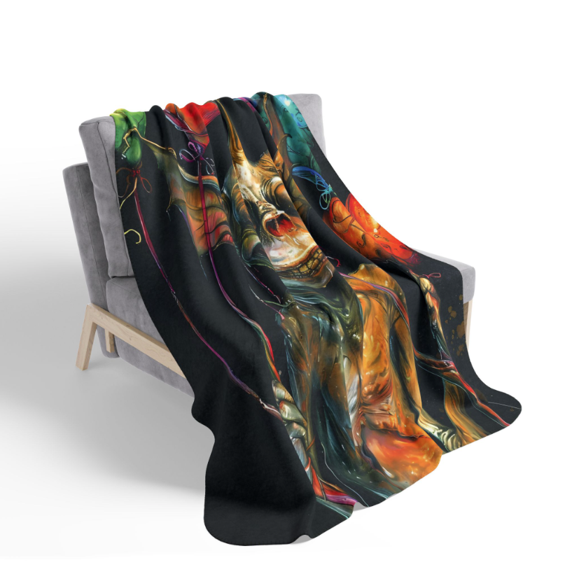 Bassin Bristlecone Brook- Banshee Fleece Blanket,  Sherpa Blanket,  Rainbow Blanket