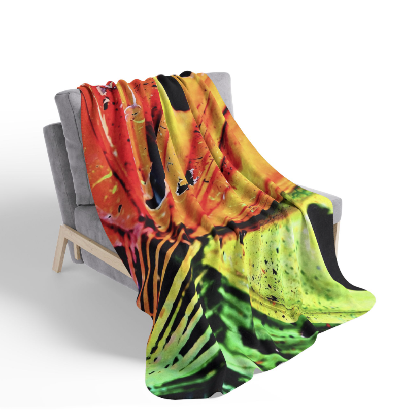Fea Haven Fleece Blanket,  Sherpa Blanket,  Rainbow Blanket