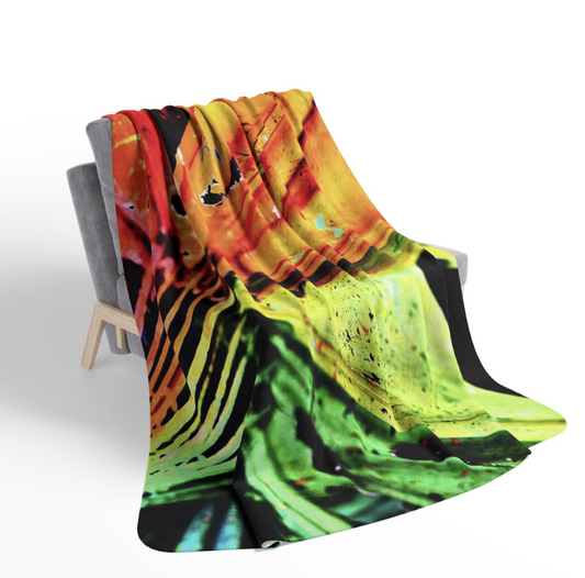 Fea Haven Fleece Blanket,  Sherpa Blanket,  Rainbow Blanket