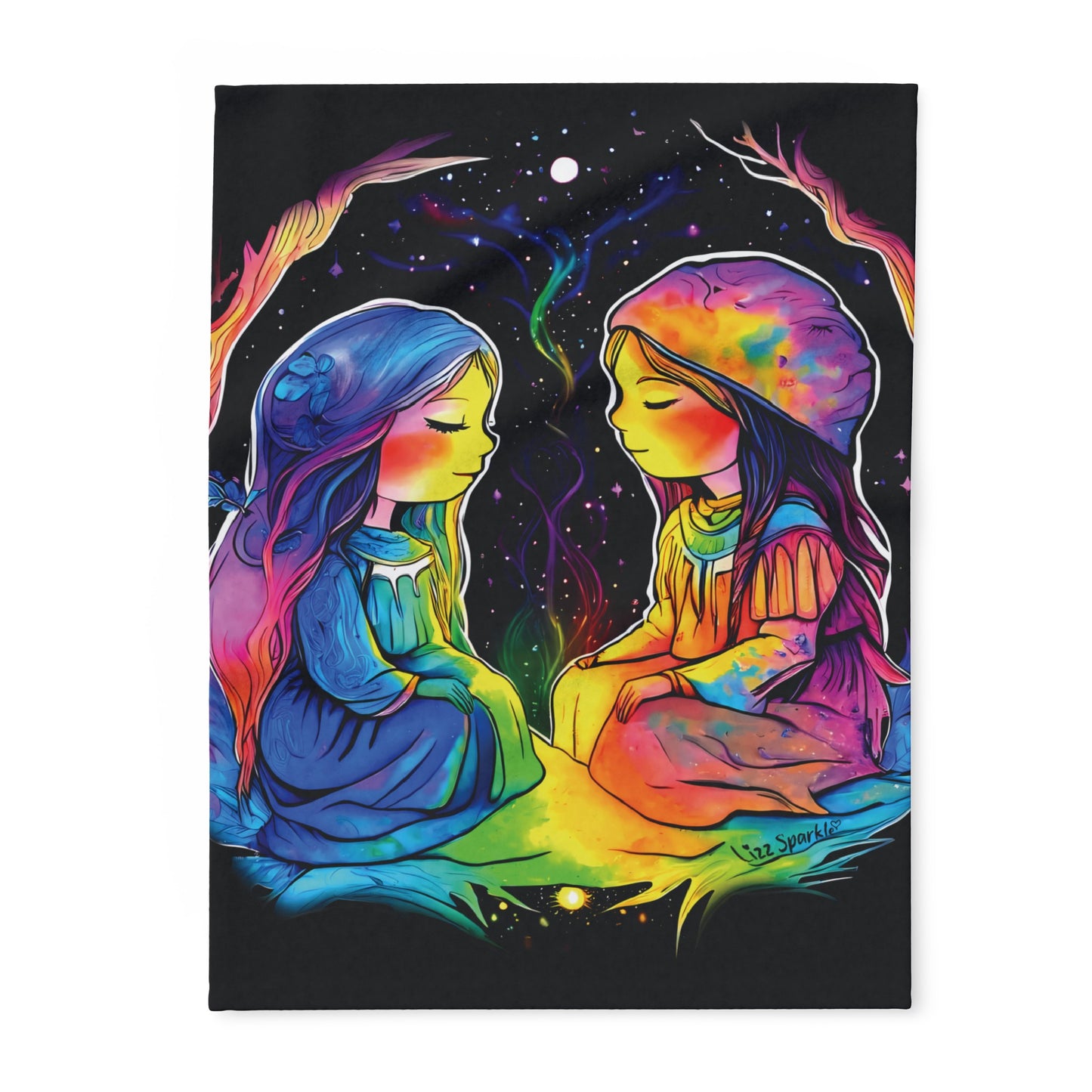 Prism Sisters Fleece Baby Blanket