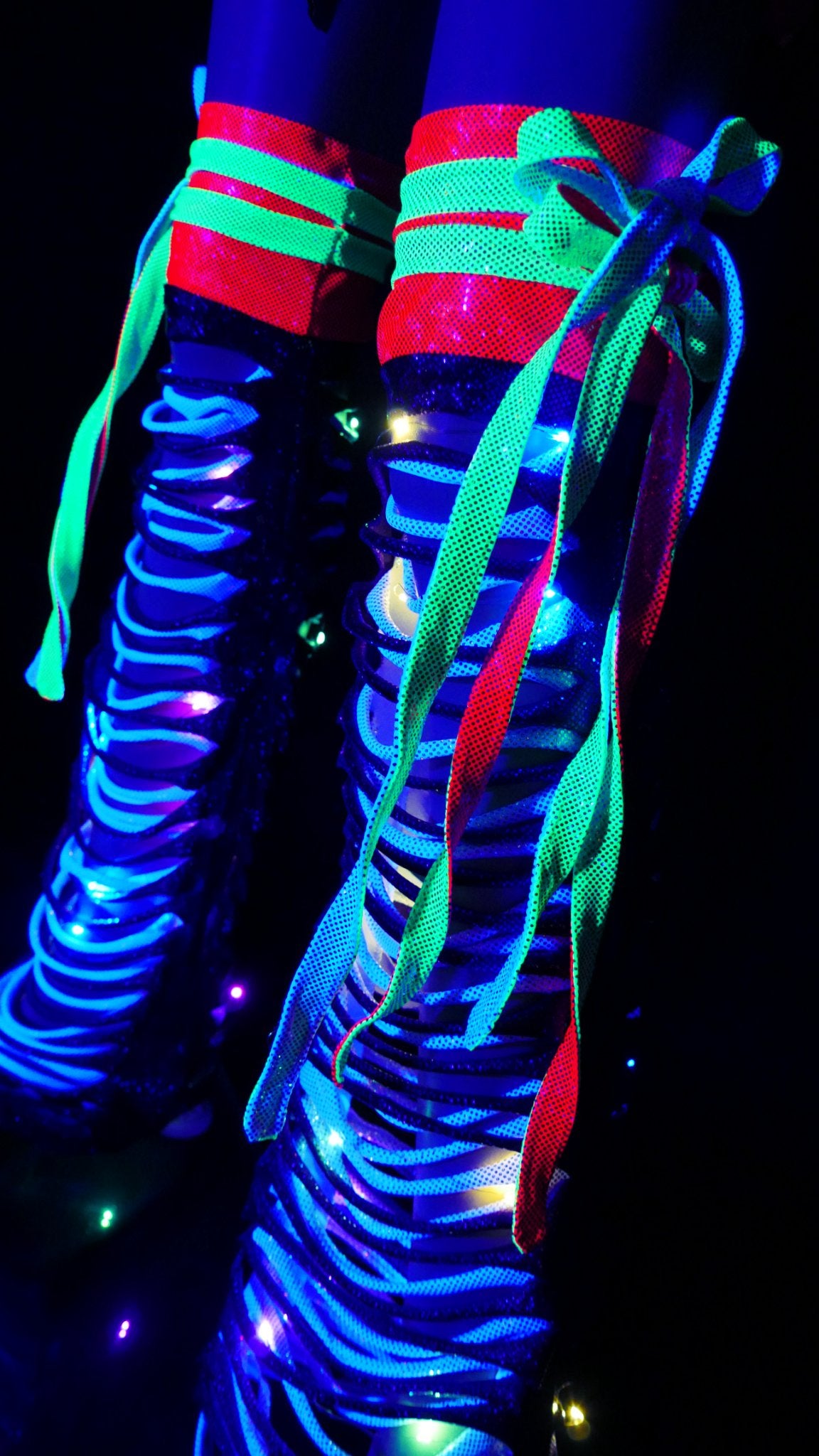 LED Inner Glow Cosmic Boot Covers