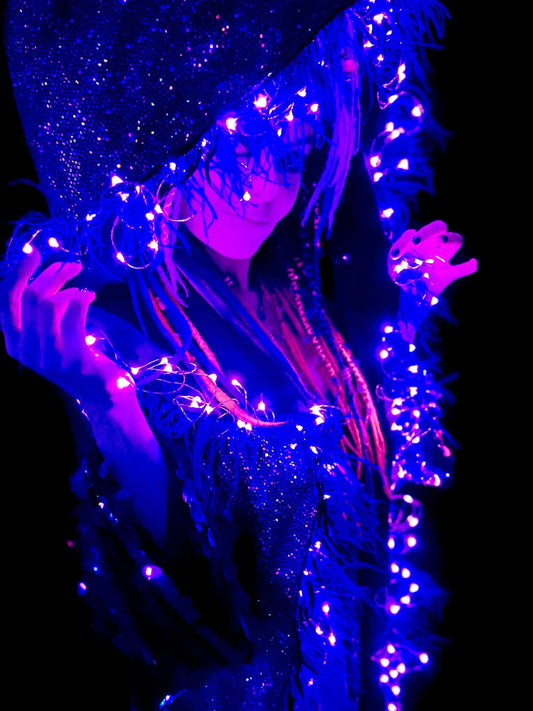 LED Infinite Wander Wizard Hat scarf