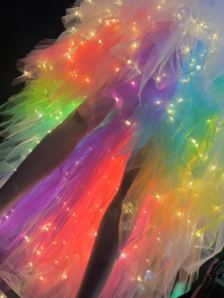 LED Rainbow Tutu Skirt