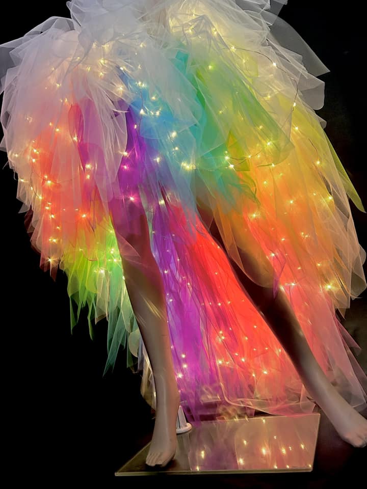 LED Rainbow Tutu Skirt