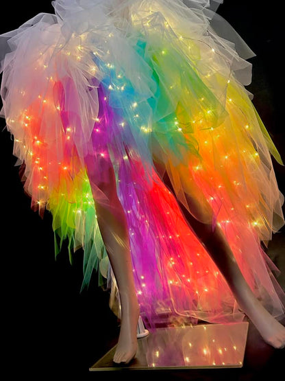 LED Rainbow Tutu Skirt