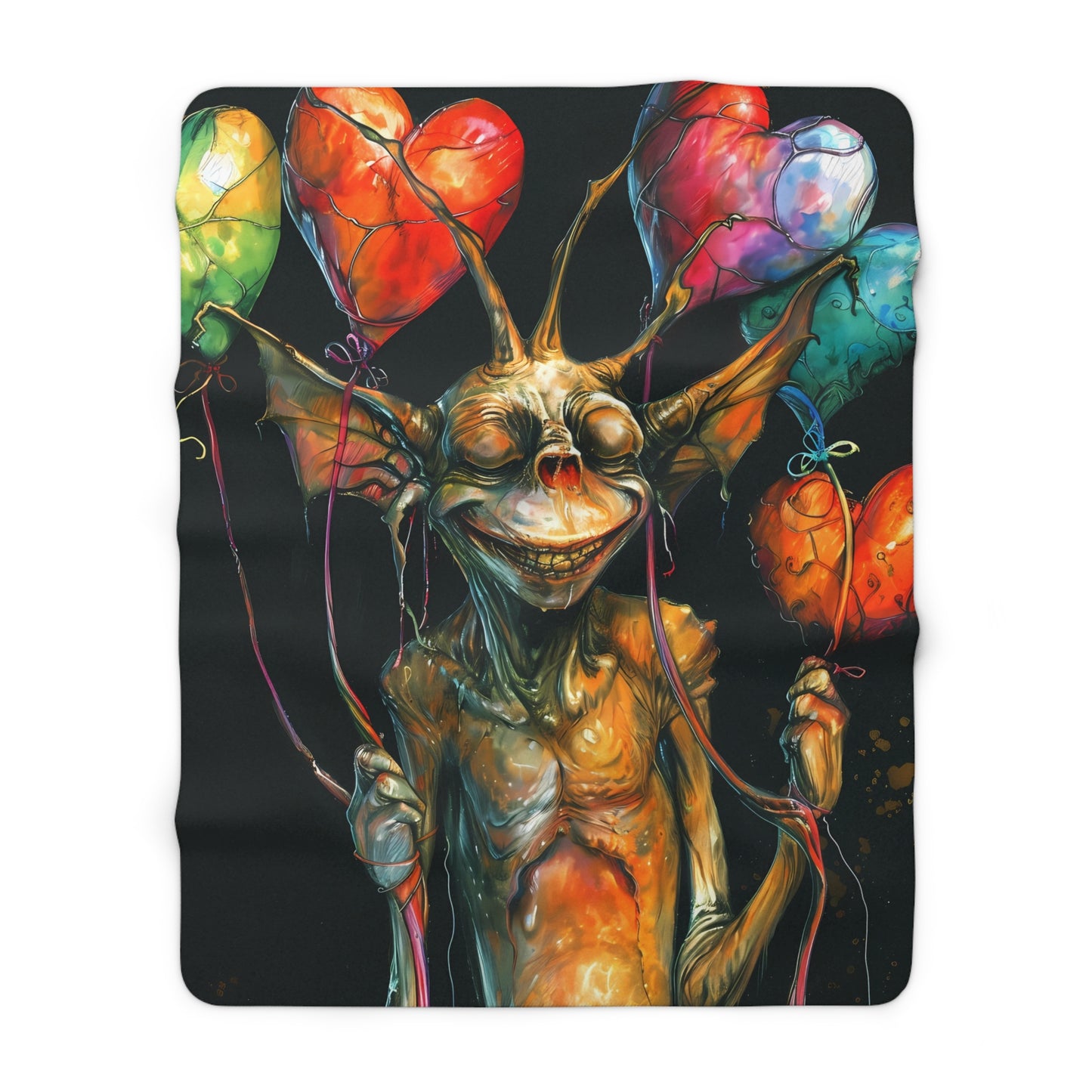 Bassin Bristlecone Brook- Banshee Fleece Blanket,  Sherpa Blanket,  Rainbow Blanket