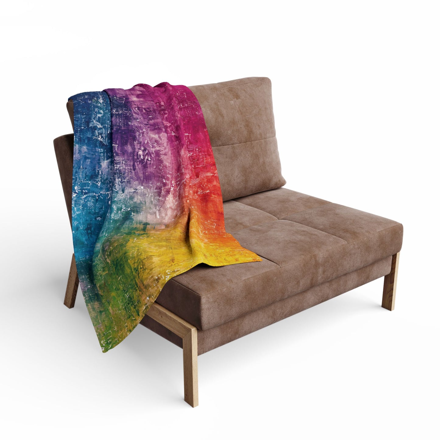 Rainbow Prism Fleece Baby Blanket