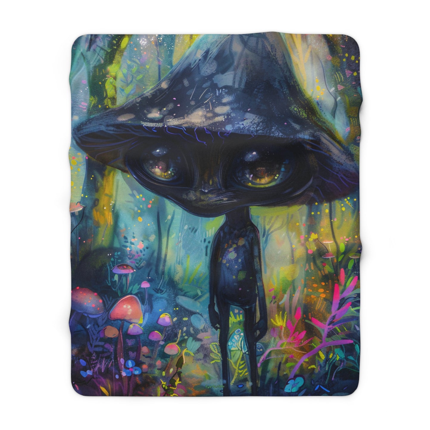 Darkle Festival Blanket, Fleece Blanket, Sherpa Blanket, Rainbow Blanket