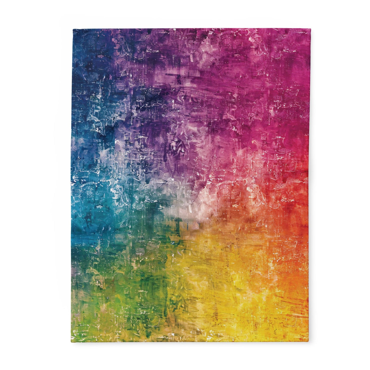 Rainbow Prism Fleece Baby Blanket