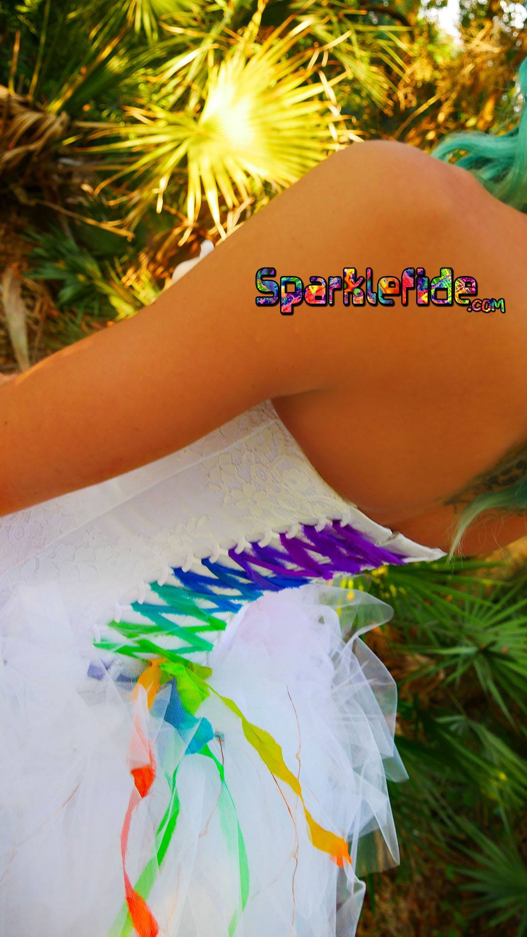 Custom Rainbow Wedding Dresses