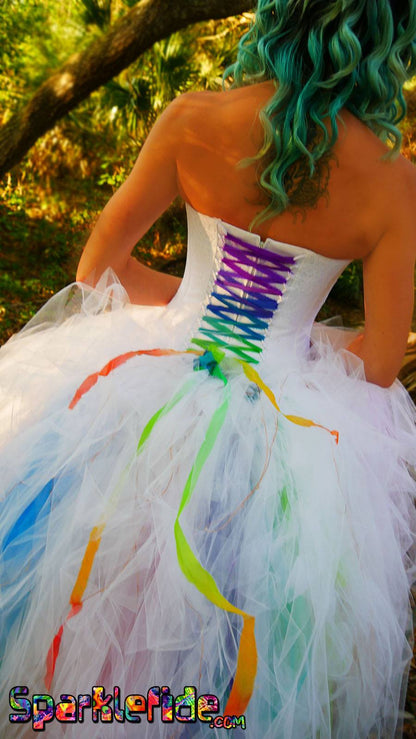 Custom Rainbow Wedding Dresses