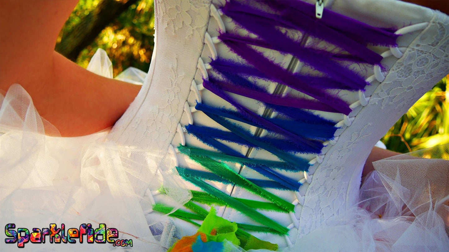 Custom Rainbow Wedding Dresses