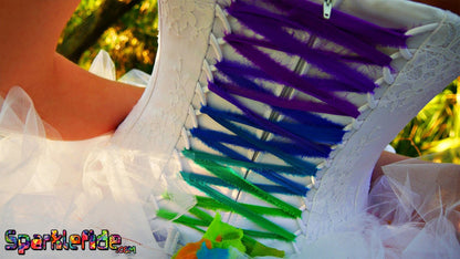 Custom Rainbow Wedding Dresses