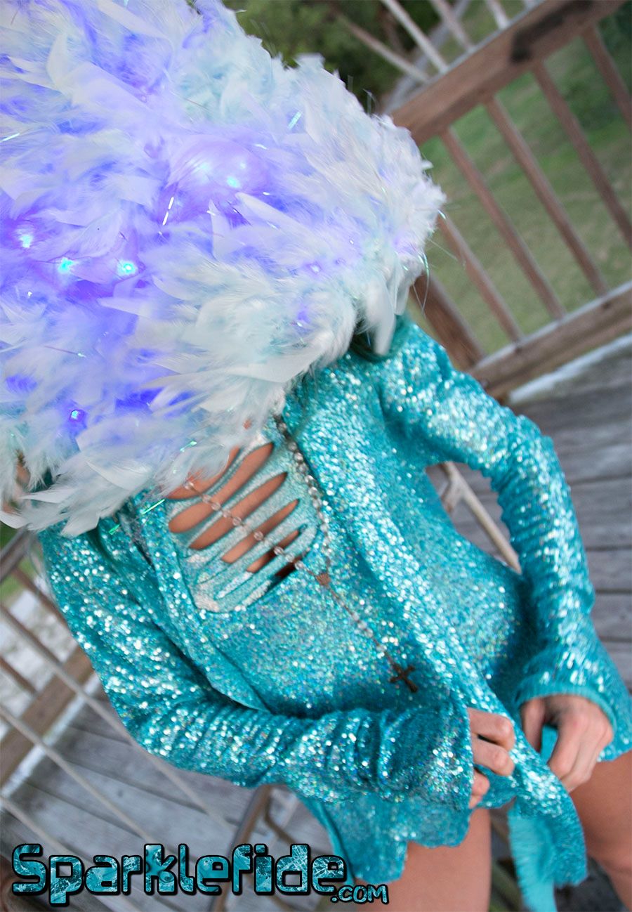 Sparkly Derby Doll Long Sleeve Flow Top