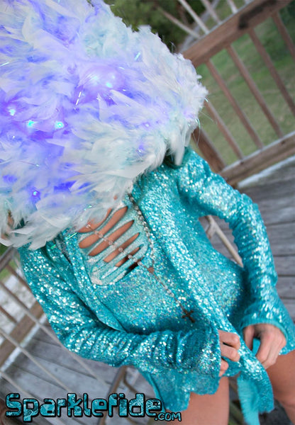 Sparkly Derby Doll Long Sleeve Flow Top