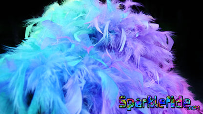 LED Rainbow Sprinkles Feathered Hat