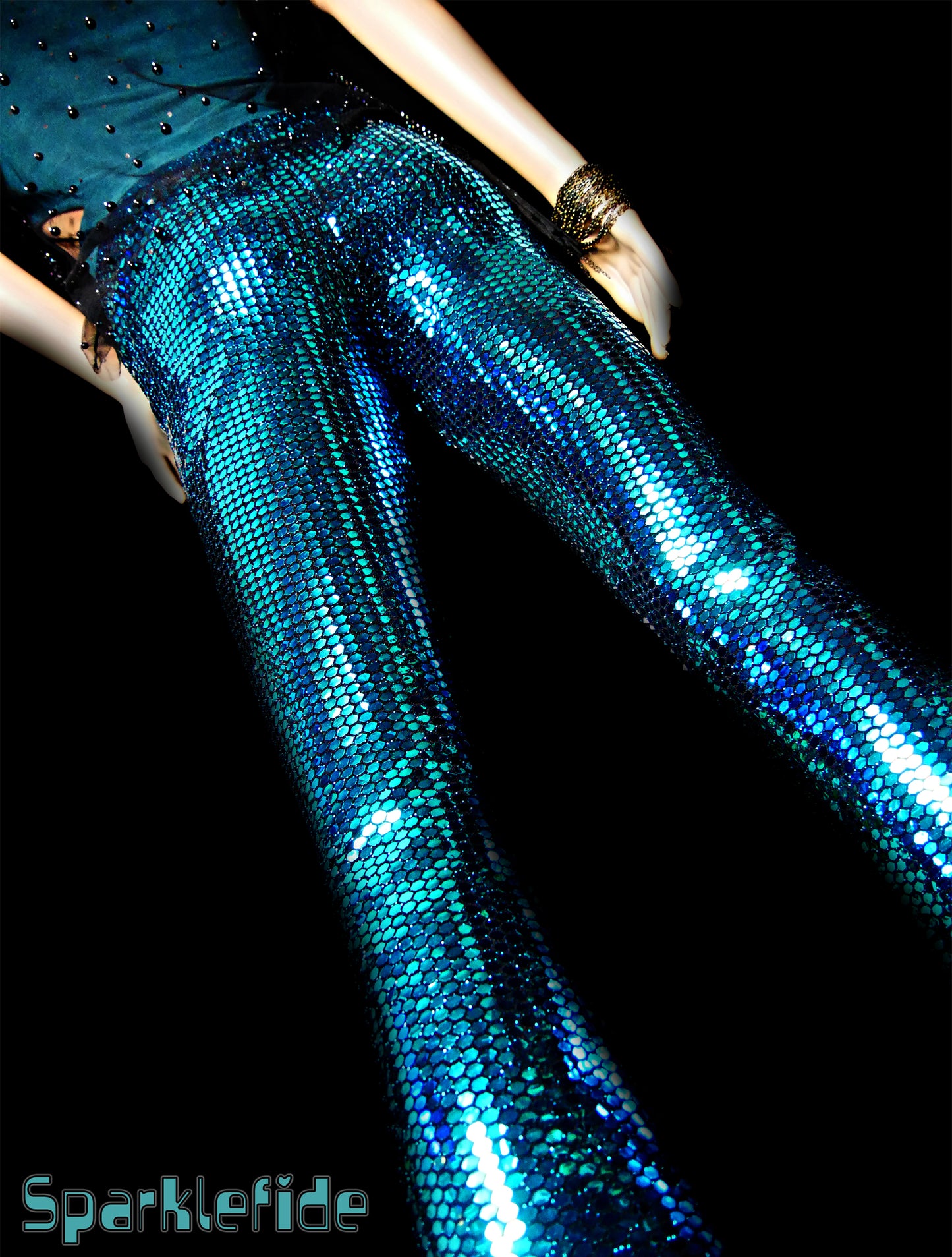 Sapphire Reflective Disco Pants
