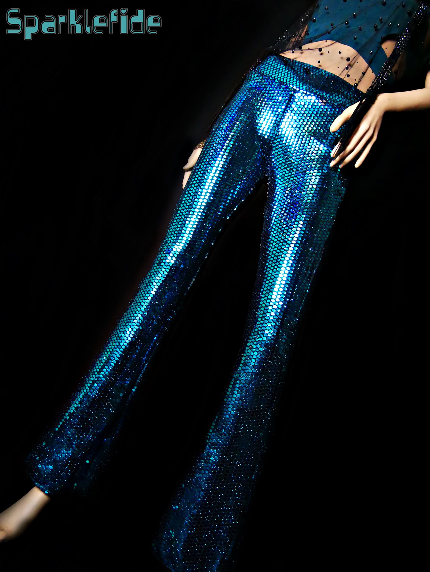 Sapphire Reflective Disco Pants