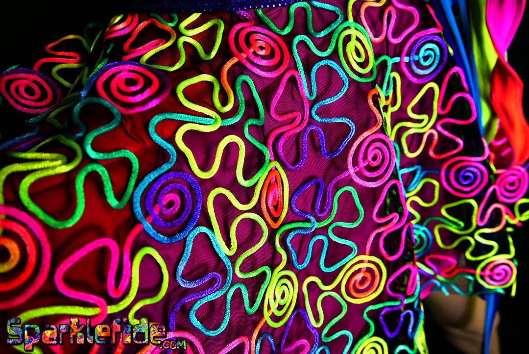 UV Cosmic Threads Circle Skirt