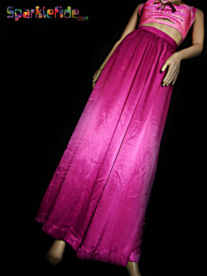 Shiny Pink Flow Pants