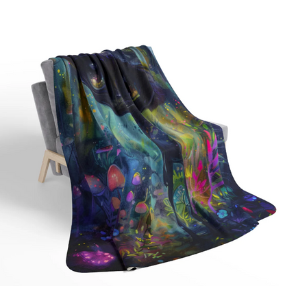 Darkle Festival Blanket, Fleece Blanket, Sherpa Blanket, Rainbow Blanket