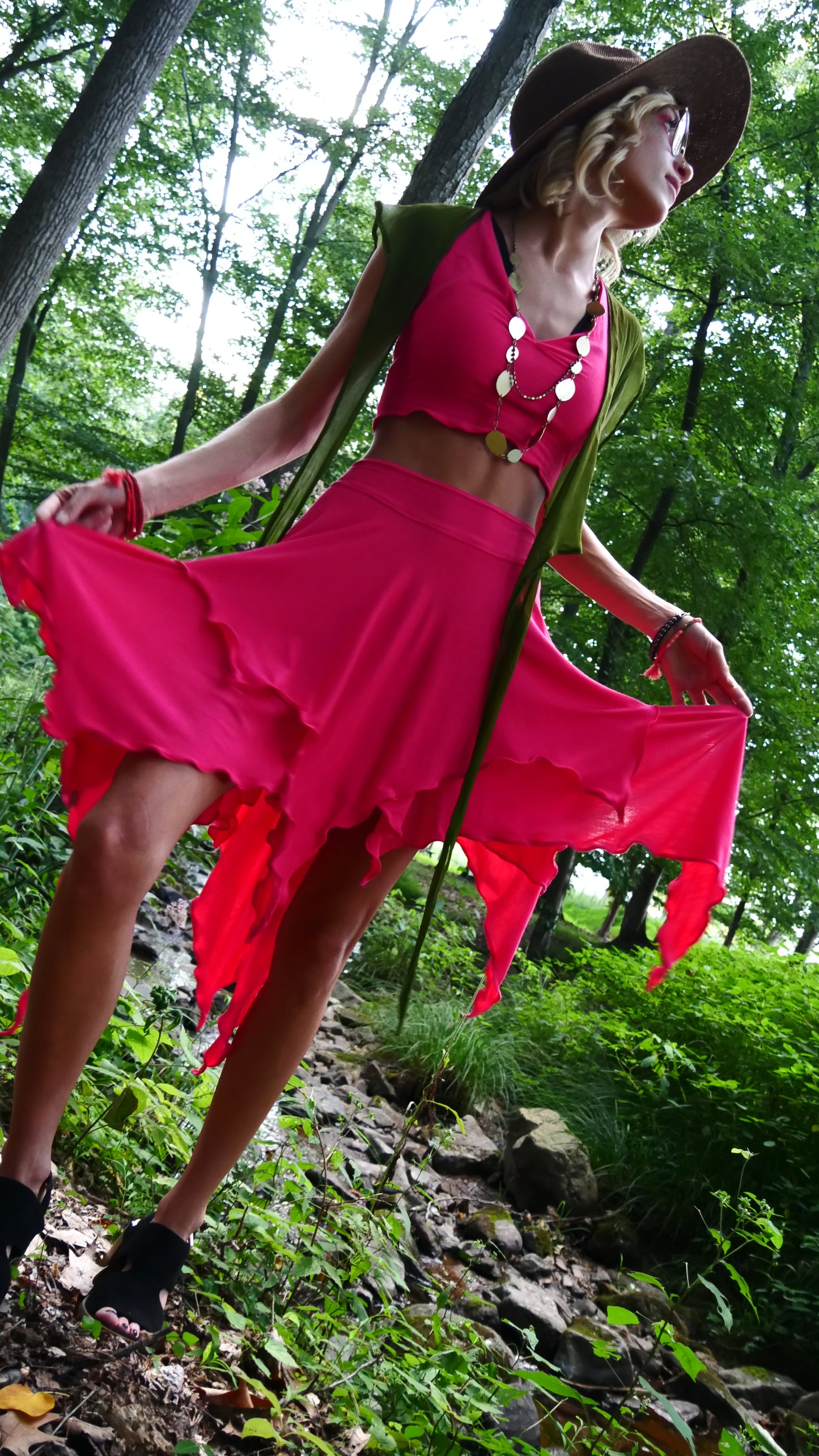 Pink Enchanted Bamboo Fairy Skirt
