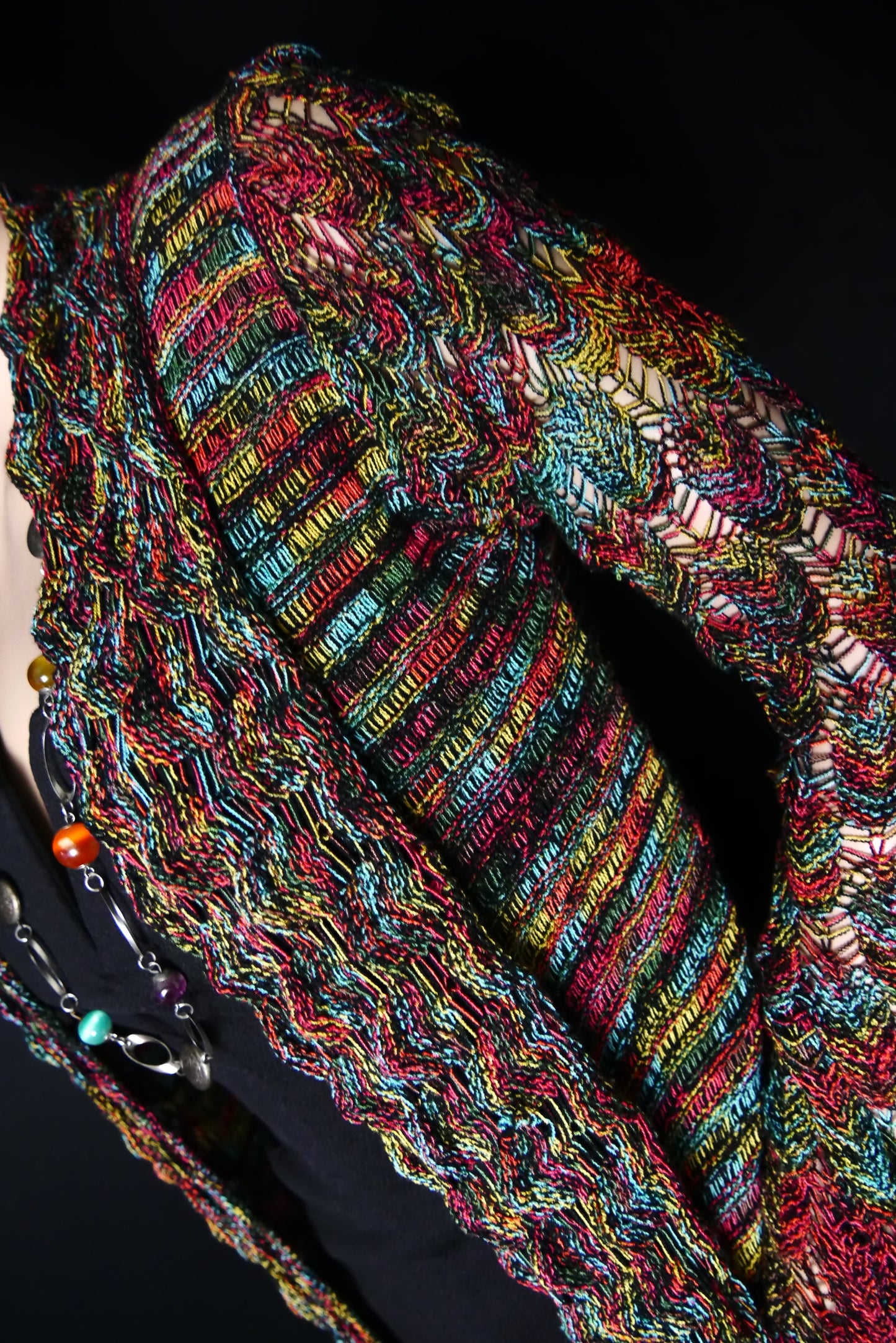 Knitted Rainbow Sweater