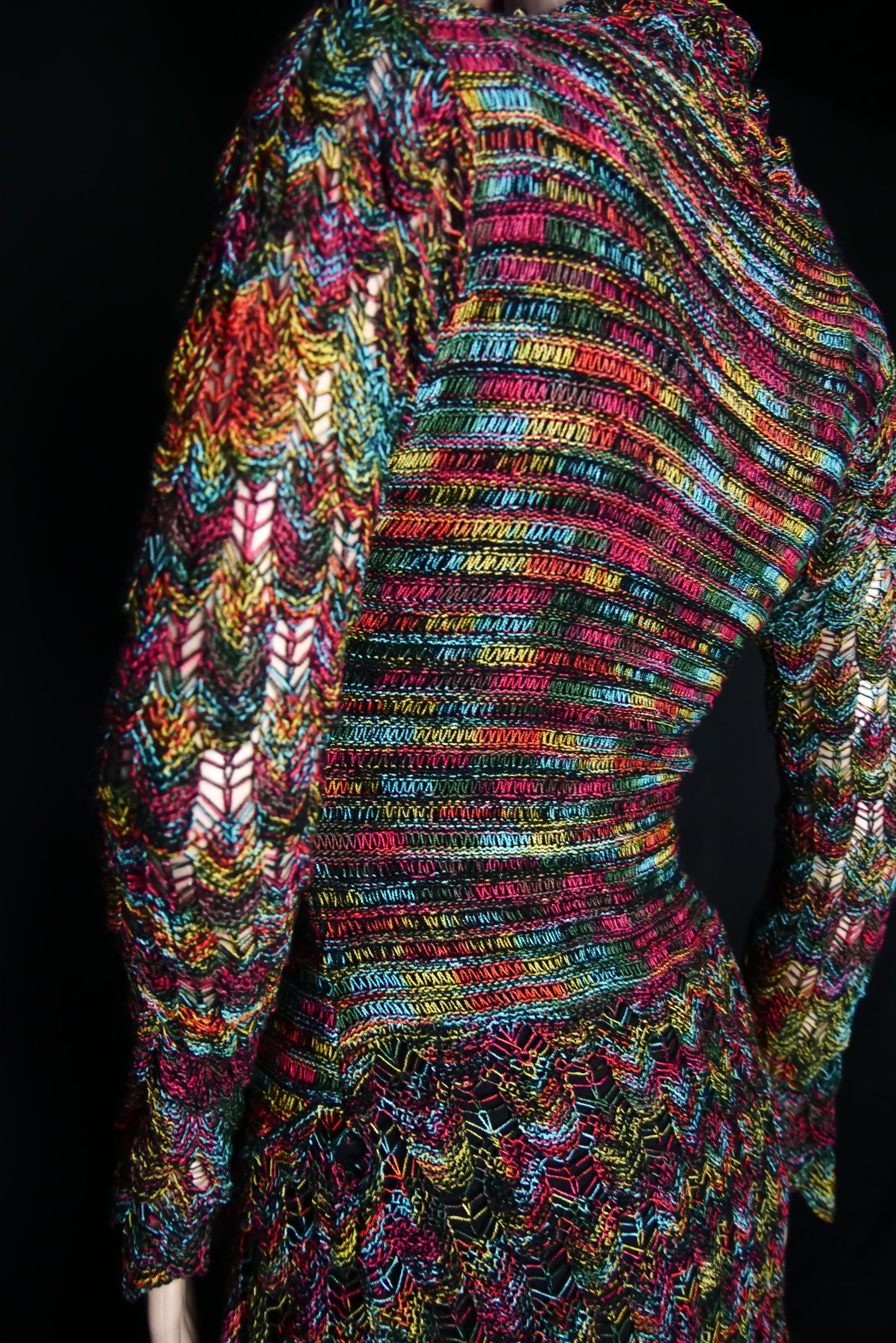 Knitted Rainbow Sweater