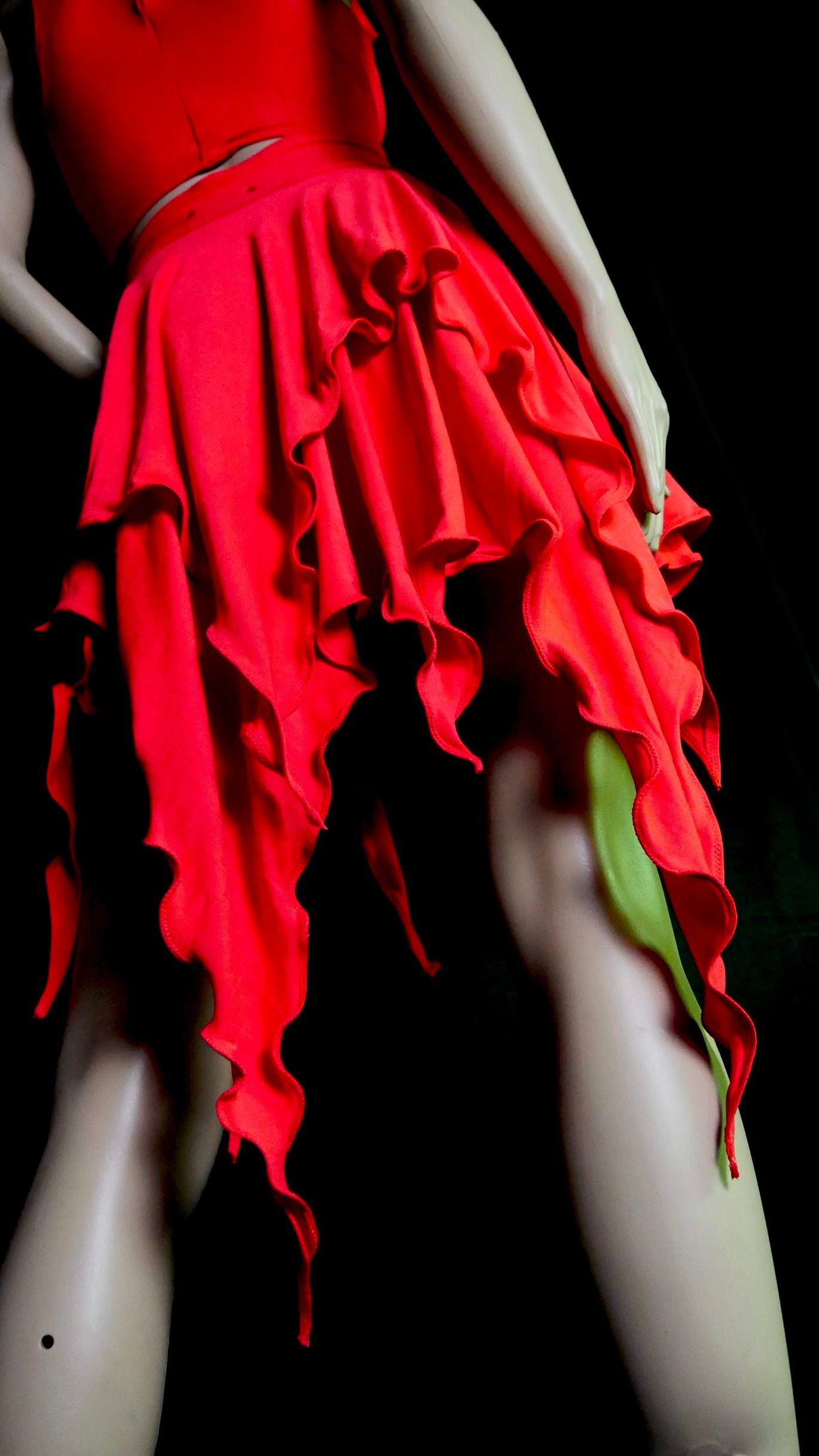 Enchanted Coral Fairy Bamboo Skirt