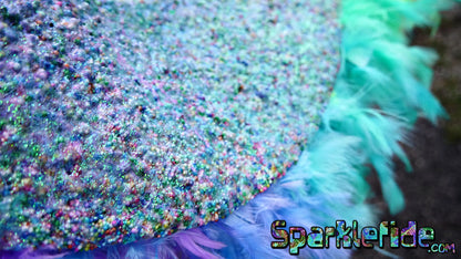 LED Rainbow Sprinkles Feathered Hat
