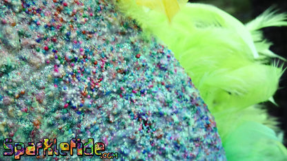 LED Rainbow Sprinkles Feathered Hat