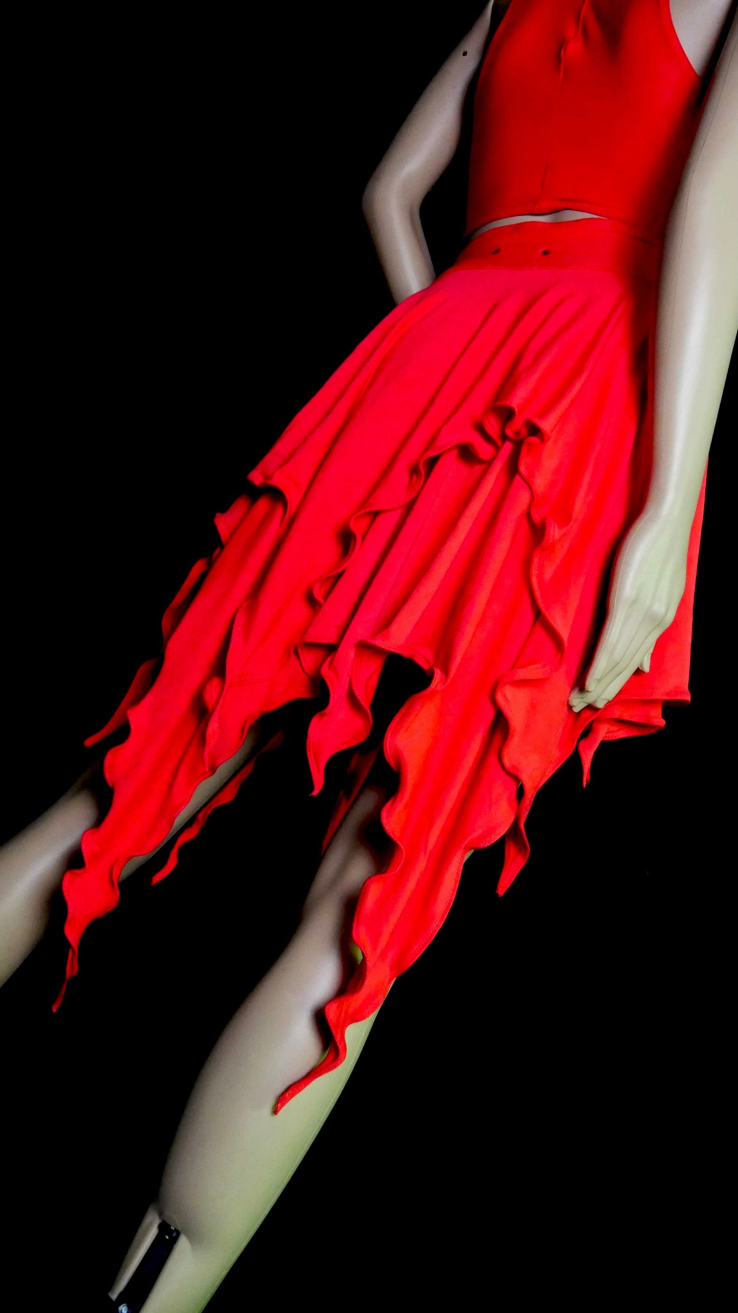 Enchanted Coral Fairy Bamboo Skirt