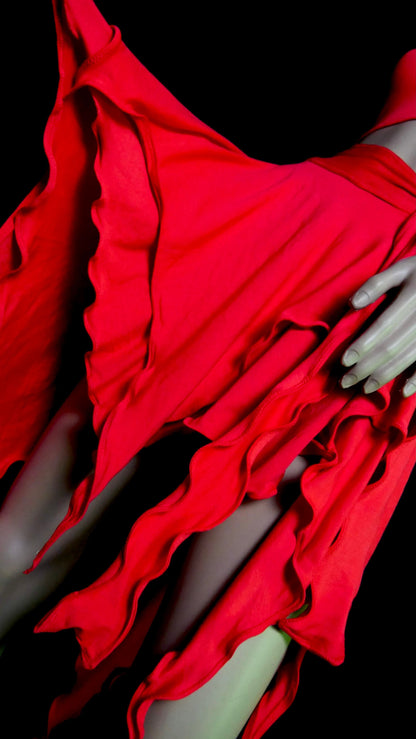Enchanted Coral Fairy Bamboo Skirt
